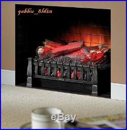 Freestanding Electric Log Set Insert, Fireplaces, Stoves, Heather, Flame, 4600 BTU