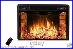 GTC 28 Black Electric Firebox Fireplace Insert Room Heater New