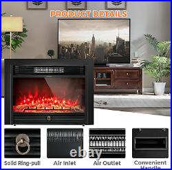 Giantex 28.5 Electric Fireplace Insert, Wall Recessed/Mounted, Freestanding Fir