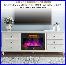 Giantex 28.5 Electric Fireplace Insert, Wall Recessed/Mounted, Freestanding Fir