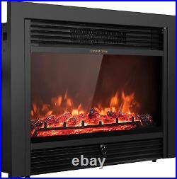 Giantex 28.5 Electric Fireplace Insert, Wall Recessed/Mounted, Freestanding Fir