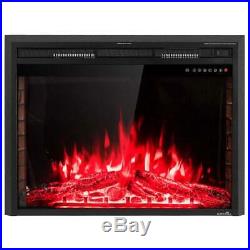 GoFlame 36'' 750W-1500W Fireplace Heater Electric Embedded Insert Timer Flame Re