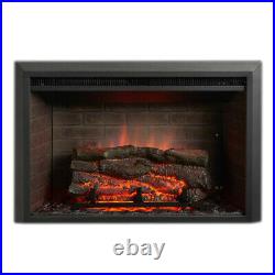 GreatCo Gallery Zero-Clearance Series Insert Electric Fireplace, 36 Surround with