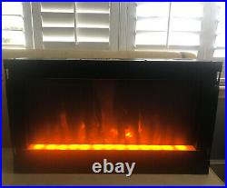 Great World 1500W Electric Fireplace Heater Mountable Insert 31x18.5x6 SWE071