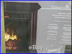 Greentouch Tinley Rolling Fireplace With 23 IN Infrared Electric Insert