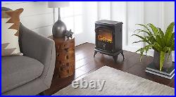 Hamilton Indoor Compact Freestanding Electric Fireplace Space Heater Realistic