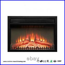 Home Electric Fireplace Recessed Insert or Wall Mounted Standing Electric Heater