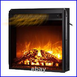 Hommpa 1313W 18'' Embedded Electric Fireplace Insert Heater With Flame