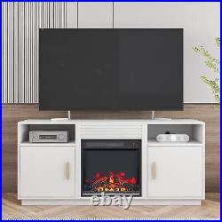 Hommpa 19'' 1313W Embedded Electric Fireplace Insert Stove Heater Flame K1 +K