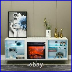 Hot New Embedded Electric Fireplace Insert Heater Log Flame Remote Control