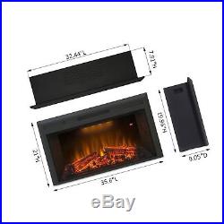 Houselux 36 750With1500W, Embedded Fireplace Electric Insert Heater, Crackler