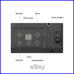 IKAYAA Electric Fireplace Insert Heater Embedded & Remote Control US Plug O8A1