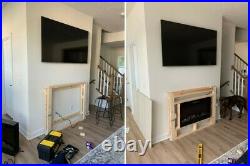 Indoor 23 Electric Fireplace Insert for Wooden Cabinet or Mantle Frame Recessed