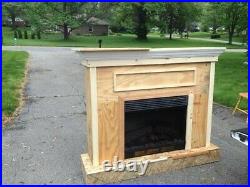 Indoor 23 Electric Fireplace Insert for Wooden Cabinet or Mantle Frame Recessed