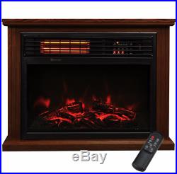 Indoor Electric Fireplace Fake Fireplace Heater Faux Insert Tv Stand Wood Screen