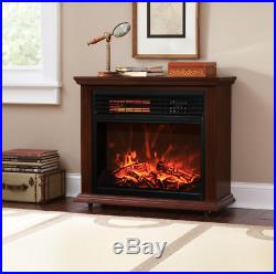 Indoor Electric Fireplace Fake Fireplace Heater Faux Insert Tv Stand Wood Screen
