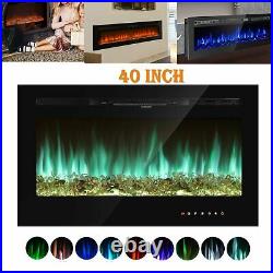 Indoor Electric Fireplace Recessed insert Wall Mounted Standing Electric Heater