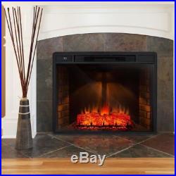 Indoor Fireplace Insert Heater Living Room Electric Adjustable Remote Bedroom