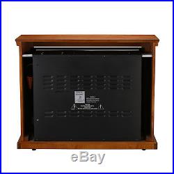 Infrared Electric Fireplace Insert Heater 1500W Overheat Flame Remote Control
