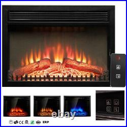 Insert Electric Fireplace Wall Mounted 26 Remote Control Faux Fireplace Fake IC