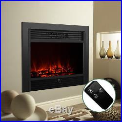 Kenwell Embedded 28.5 Electric Insert Heater Fireplace Log Flame withRemote View