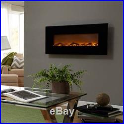 LED Fake Fireplace Hanging Space Heater Lg Wall Unit Insert Kit Electric 1500W