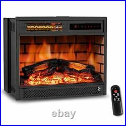 LIFEPLUS 22 Electric Fireplace Insert Infrared Quartz Recessed Heater with R