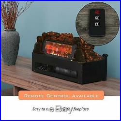 LOKATSE HOME 23 Electric Fireplace Insert Log, Remote Control Heater with