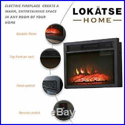 LOKATSE HOME 23 Inches Electric Fireplace Insert Heater Log with (23 inch)
