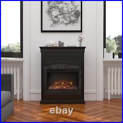 Lamont Electric Fireplace, Black