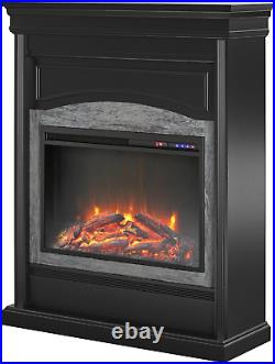 Lamont Electric Fireplace, Black