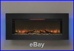 Large Wall Mounted Electric Fireplace Insert Mount Flame Heater Color Changing