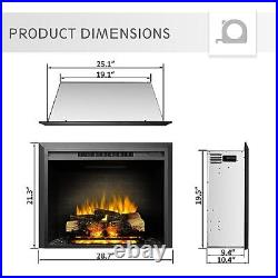 LegendFlame Carl 28 W Electric Fireplace Insert (EF262), Fireplace Heater 75