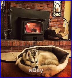 Lopi Revere Wood Burning Stove Fireplace Insert + Facia Trim & Electric Blower
