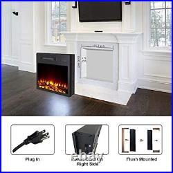 MOCIFI 18 inch Built-in Electric Fireplace Insert HeaterLow NoiseRemote Contr