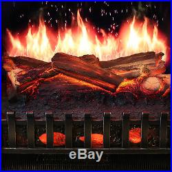 MagikFlame Realistic Electric Fireplace CHERRY with Sound Insert/Mantel + Heater