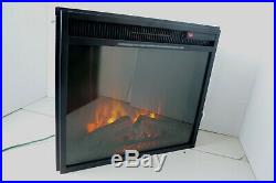 McLeland Design 23 Lush Glass Electric Quartz Fireplace Insert Black