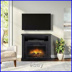 Media Console Electric Fireplace Flat Panel TV Stand Storage Heater Insert 42