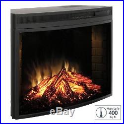 Muskoka 33in Curved Glass Electric Heater Fireplace Insert MFB33c Firebox