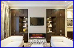 Mystflame 60 inch Fireplace Recessed, Insert and Wall Mounted Slimline Electric