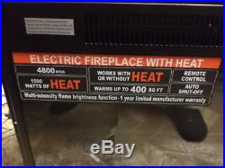 NEW-Great World Electric Fireplace Insert LED-Remote Controlled-4800 BTUs