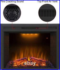 NEW Valuxhome 36in Electric Fireplace Recessed Fireplace Insert w Remote Control