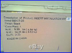 NIB 28 Infrared Electric Heater FIREPLACE INSERT with Remote + TRIM KIT
