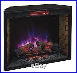 New ClassicFlame 33II310GRA 33 Infrared Quartz Fireplace Insert with Safer Plug