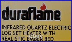 New Duraflame Electric FIREPLACE LOG INSERT Heater LED FLAME 5200 BTU with Remote