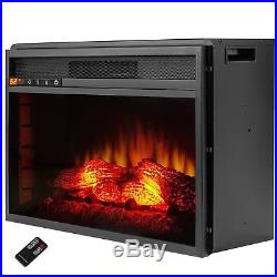 OpenBox AKDY 23 Black Freestanding Electric Firebox Fireplace Heater Insert