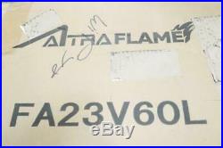 Pack of 1 Altraflame FA23V60L Electric Fireplace Heater Insert Flat Glass 22