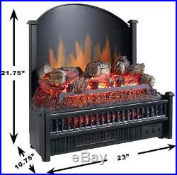 Pleasant Hearth 23 In. Electric Multi Flame Real Temp Control Fireplace Insert