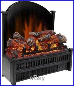 Pleasant Hearth 23 in. Electric Fireplace Insert Log Set Adjustable Thermostat