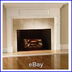 Pleasant Hearth Crackling Electric Fireplace Logs Real Wood Heater Insert Log